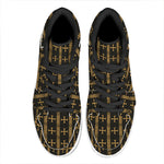 Vintage Orthodox Pattern Print High Top Leather Sneakers