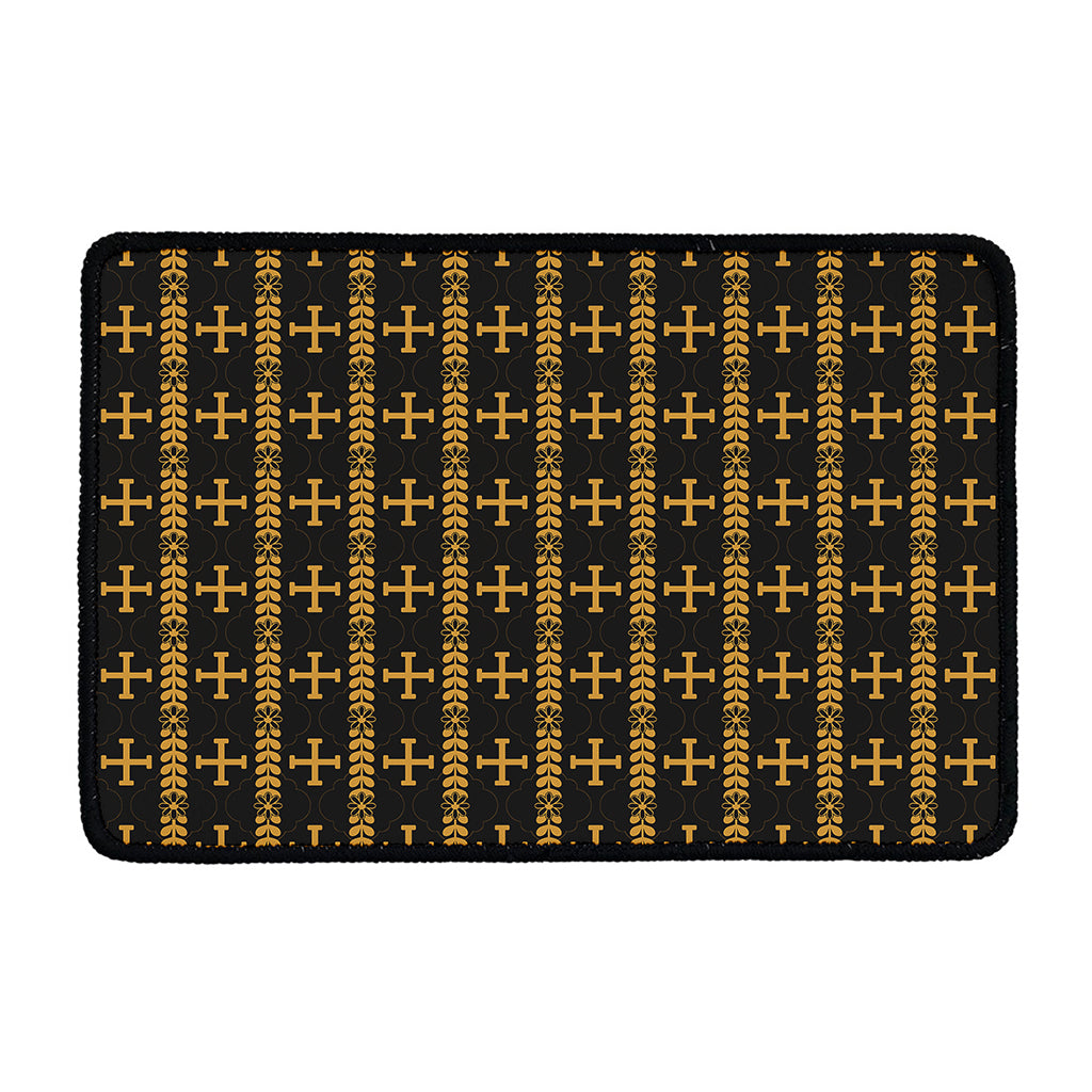 Vintage Orthodox Pattern Print Kitchen Mat