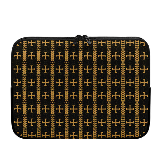 Vintage Orthodox Pattern Print Laptop Sleeve