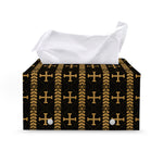 Vintage Orthodox Pattern Print Leather Tissue Box Cover