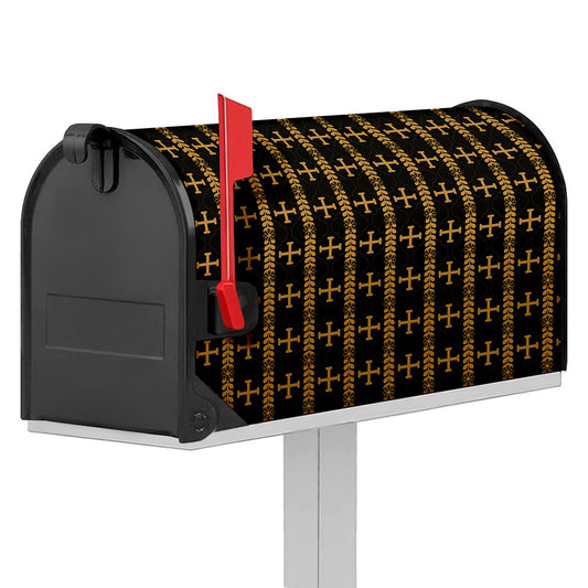 Vintage Orthodox Pattern Print Mailbox Cover