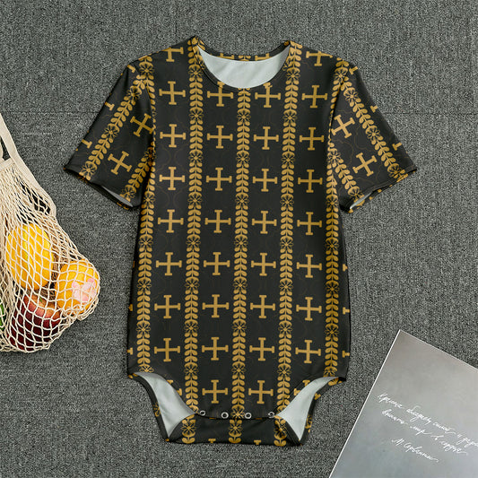 Vintage Orthodox Pattern Print Men's Bodysuit