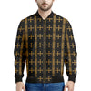 Vintage Orthodox Pattern Print Men's Bomber Jacket