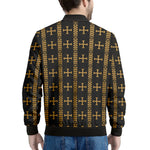 Vintage Orthodox Pattern Print Men's Bomber Jacket