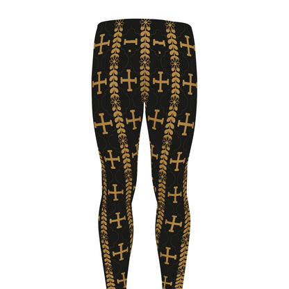 Vintage Orthodox Pattern Print Men's leggings
