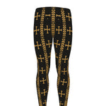 Vintage Orthodox Pattern Print Men's leggings