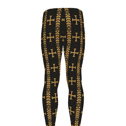 Vintage Orthodox Pattern Print Men's leggings