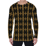 Vintage Orthodox Pattern Print Men's Long Sleeve T-Shirt
