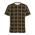 Vintage Orthodox Pattern Print Men's Athletic T-Shirt