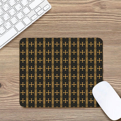 Vintage Orthodox Pattern Print Mouse Pad