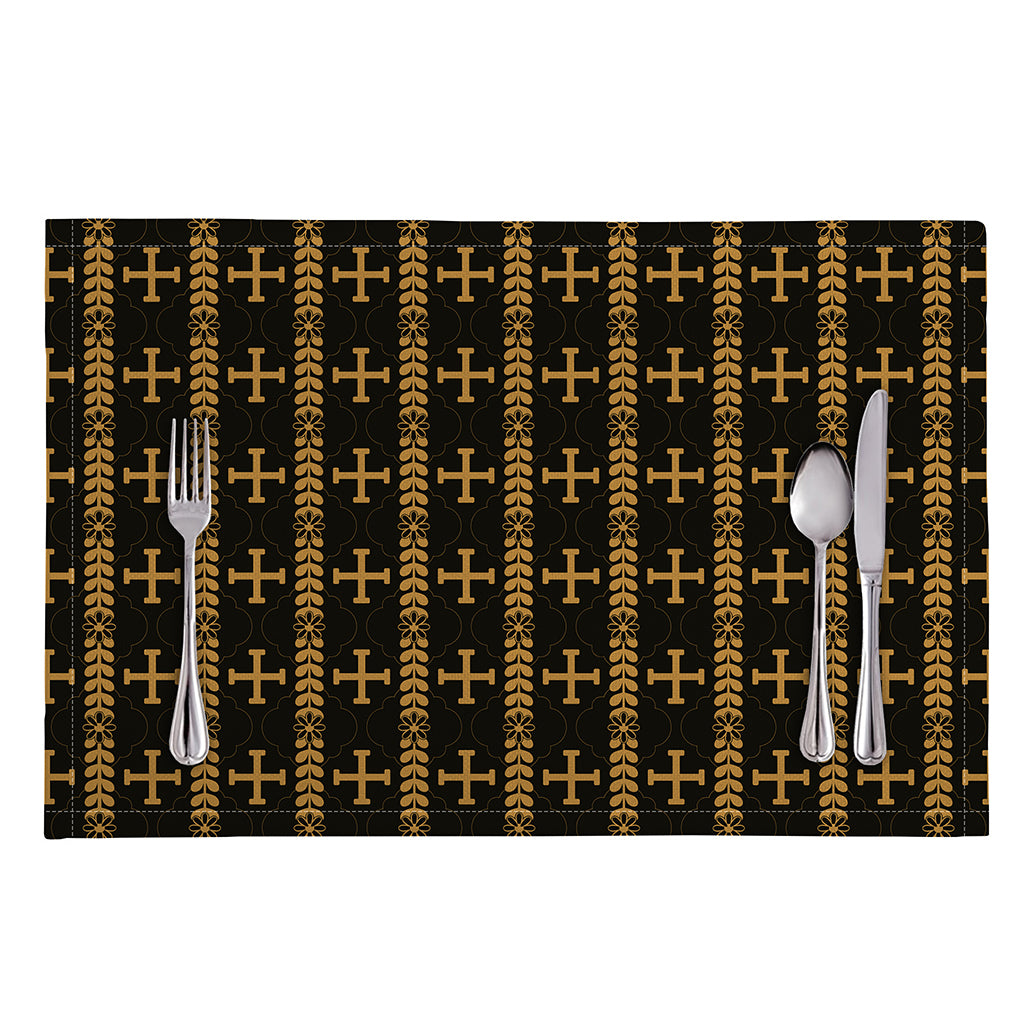 Vintage Orthodox Pattern Print Placemat