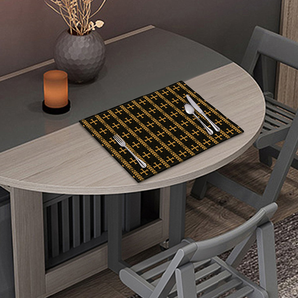 Vintage Orthodox Pattern Print Placemat