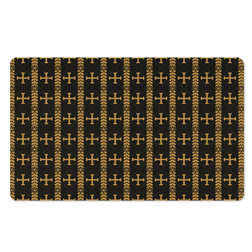 Vintage Orthodox Pattern Print Polyester Doormat