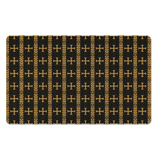 Vintage Orthodox Pattern Print Polyester Doormat