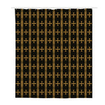 Vintage Orthodox Pattern Print Polyester Shower Curtain