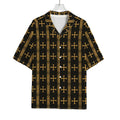 Vintage Orthodox Pattern Print Rayon Hawaiian Shirt