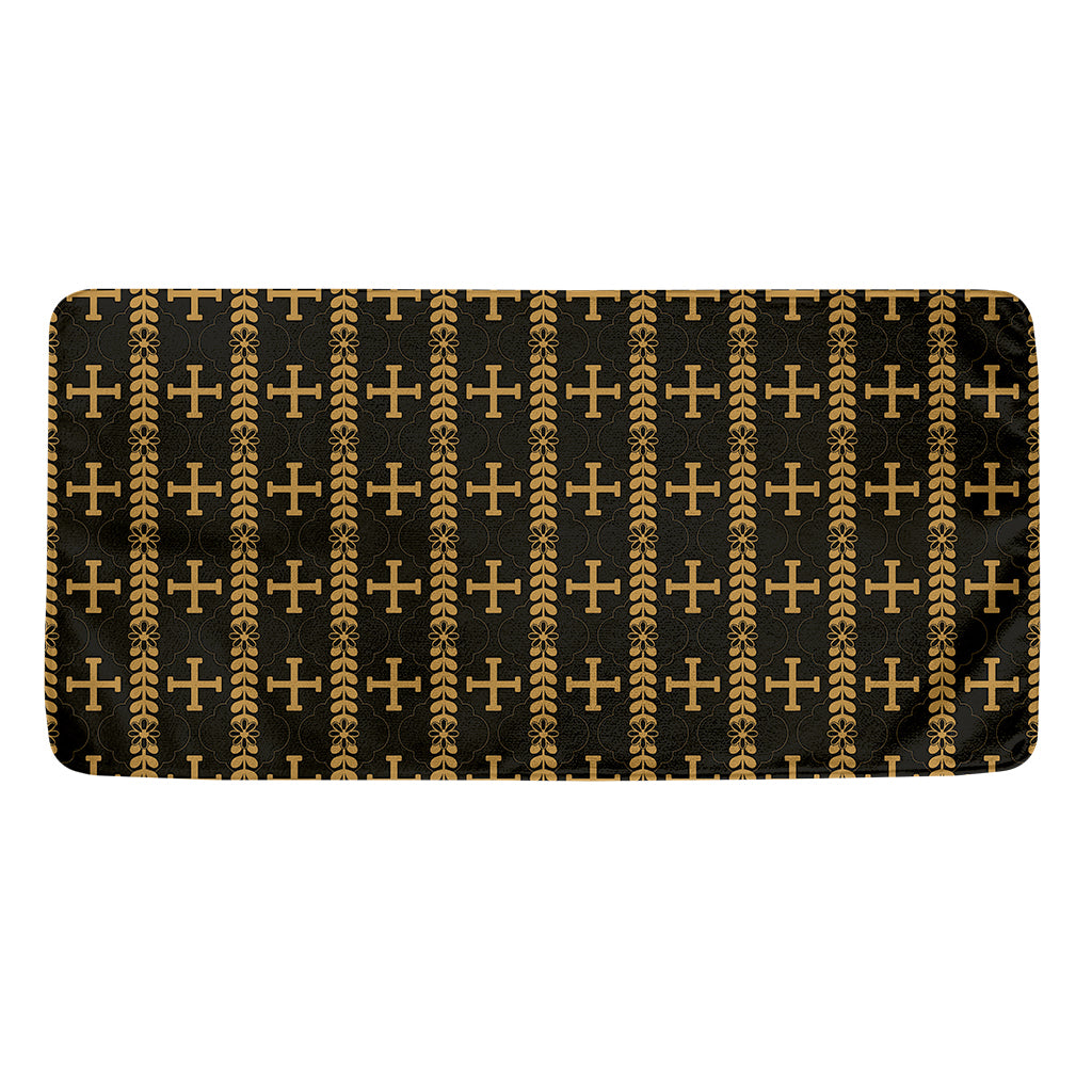 Vintage Orthodox Pattern Print Towel