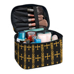 Vintage Orthodox Pattern Print Travel Makeup Bag
