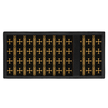 Vintage Orthodox Pattern Print Trifold Wallet