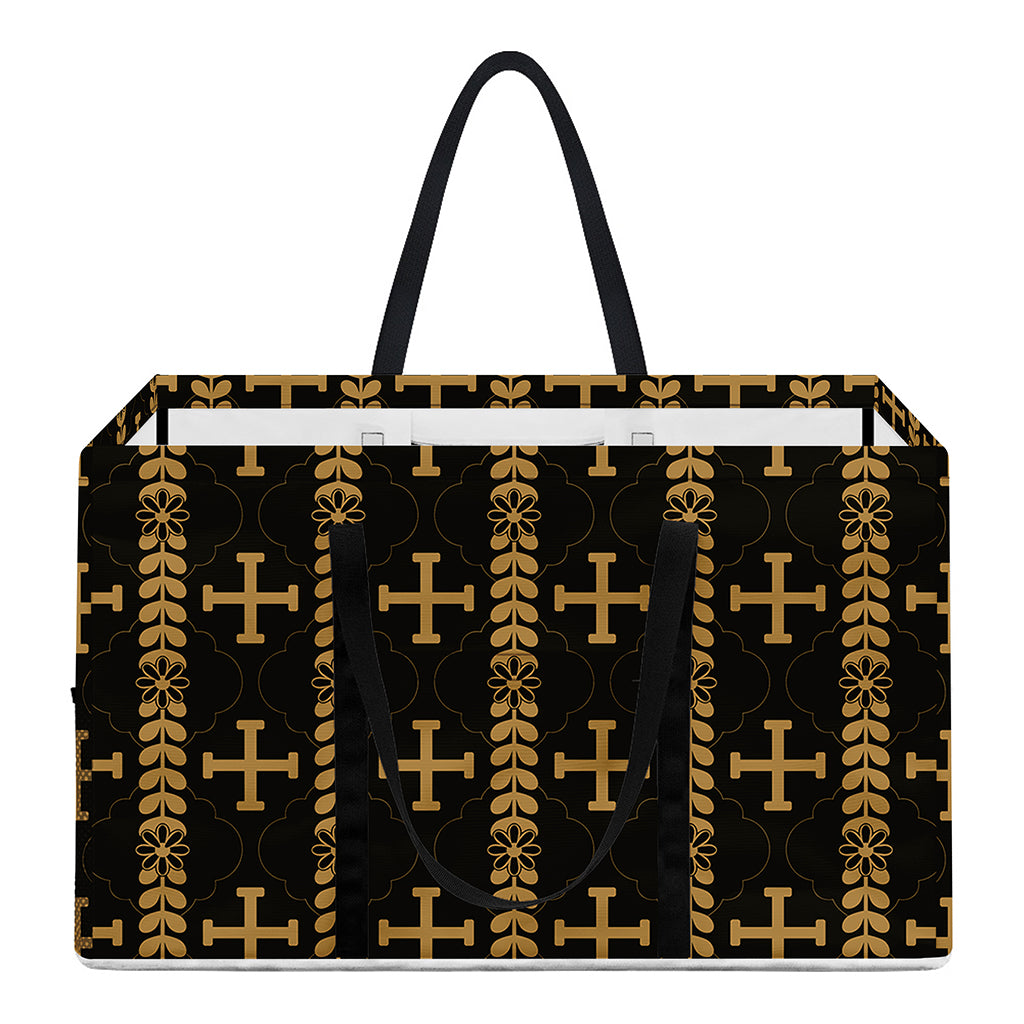Vintage Orthodox Pattern Print Utility Tote Bag