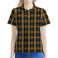 Vintage Orthodox Pattern Print Women's Polo Shirt