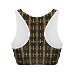 Vintage Orthodox Pattern Print Women's Sports Bra