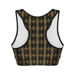 Vintage Orthodox Pattern Print Women's Sports Bra