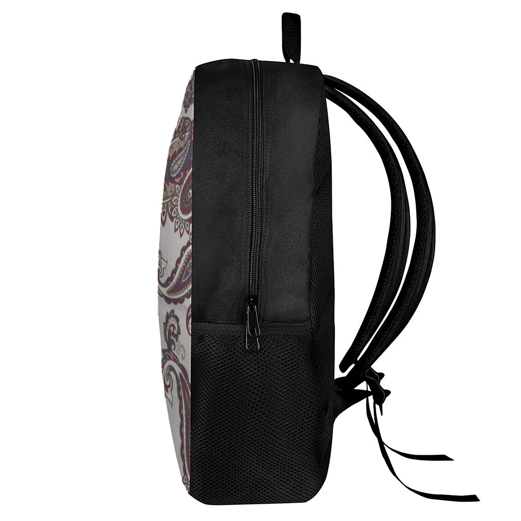 Vintage Paisley Pattern Print 17 Inch Backpack