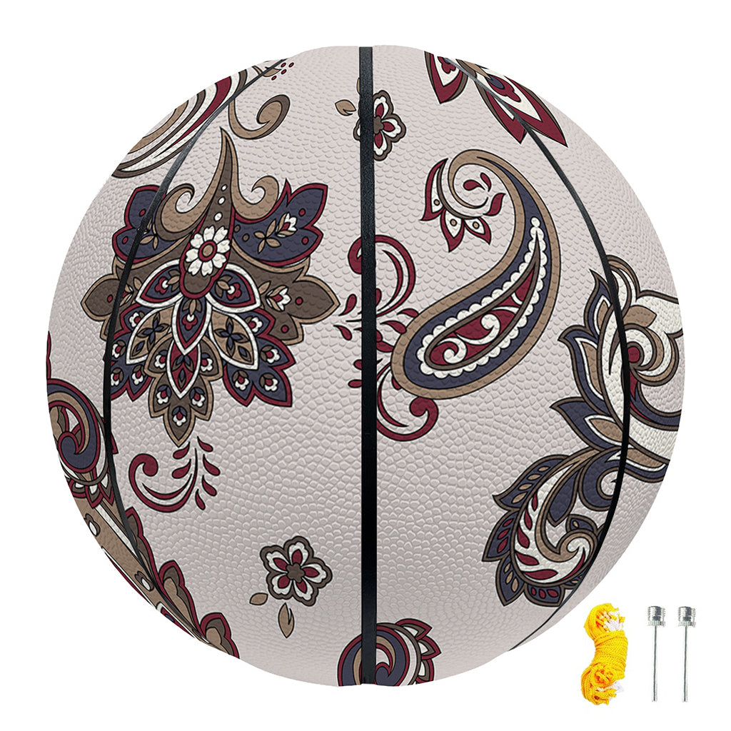 Vintage Paisley Pattern Print Basketball