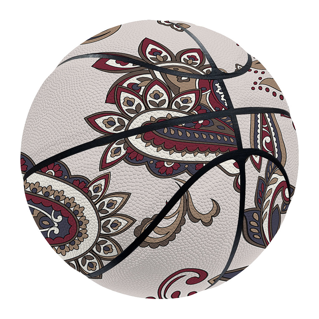 Vintage Paisley Pattern Print Basketball