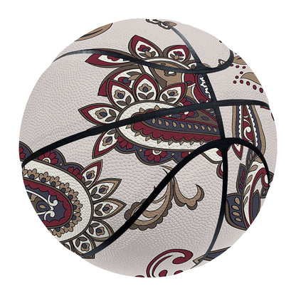 Vintage Paisley Pattern Print Basketball