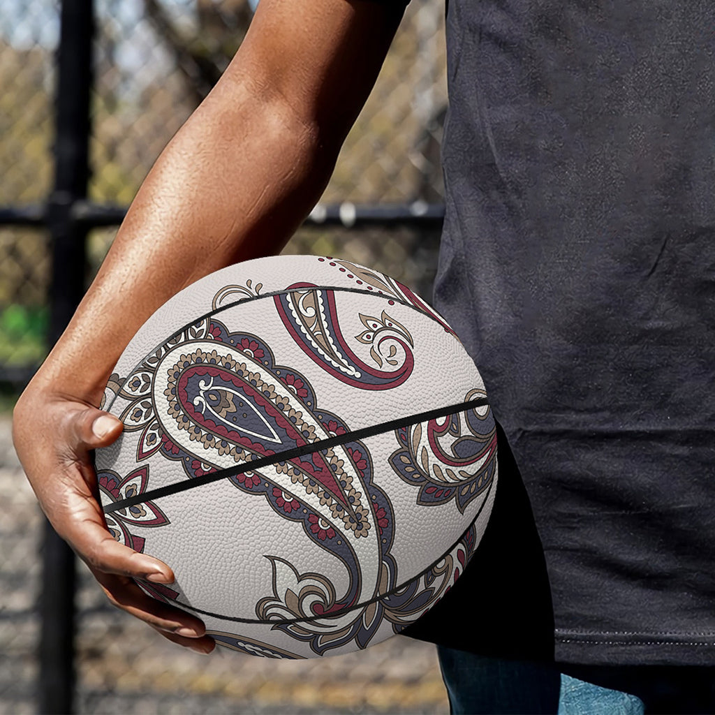 Vintage Paisley Pattern Print Basketball