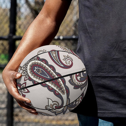 Vintage Paisley Pattern Print Basketball