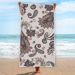 Vintage Paisley Pattern Print Beach Towel