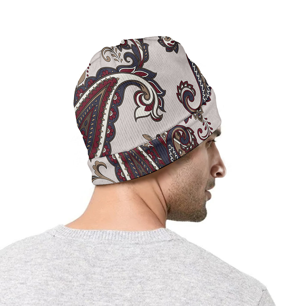 Vintage Paisley Pattern Print Beanie