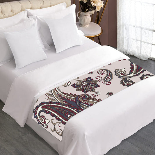 Vintage Paisley Pattern Print Bed Runner