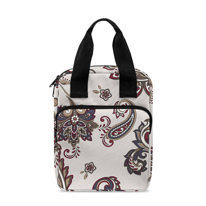 Vintage Paisley Pattern Print Bible Tote Bag