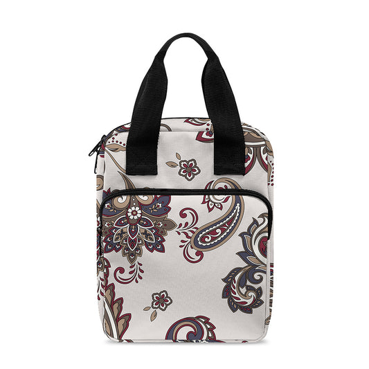 Vintage Paisley Pattern Print Bible Tote Bag