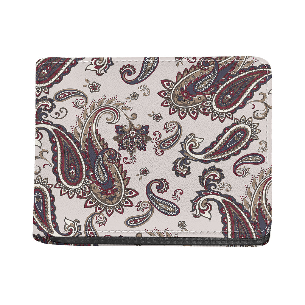 Vintage Paisley Pattern Print Bifold Wallet