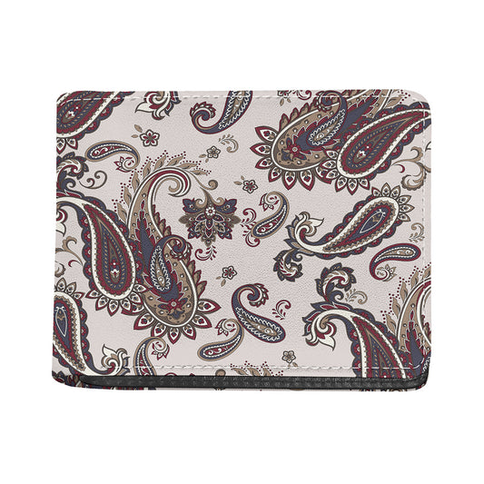 Vintage Paisley Pattern Print Bifold Wallet
