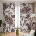 Vintage Paisley Pattern Print Dimout Pencil Pleat Curtains