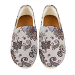 Vintage Paisley Pattern Print Casual Shoes