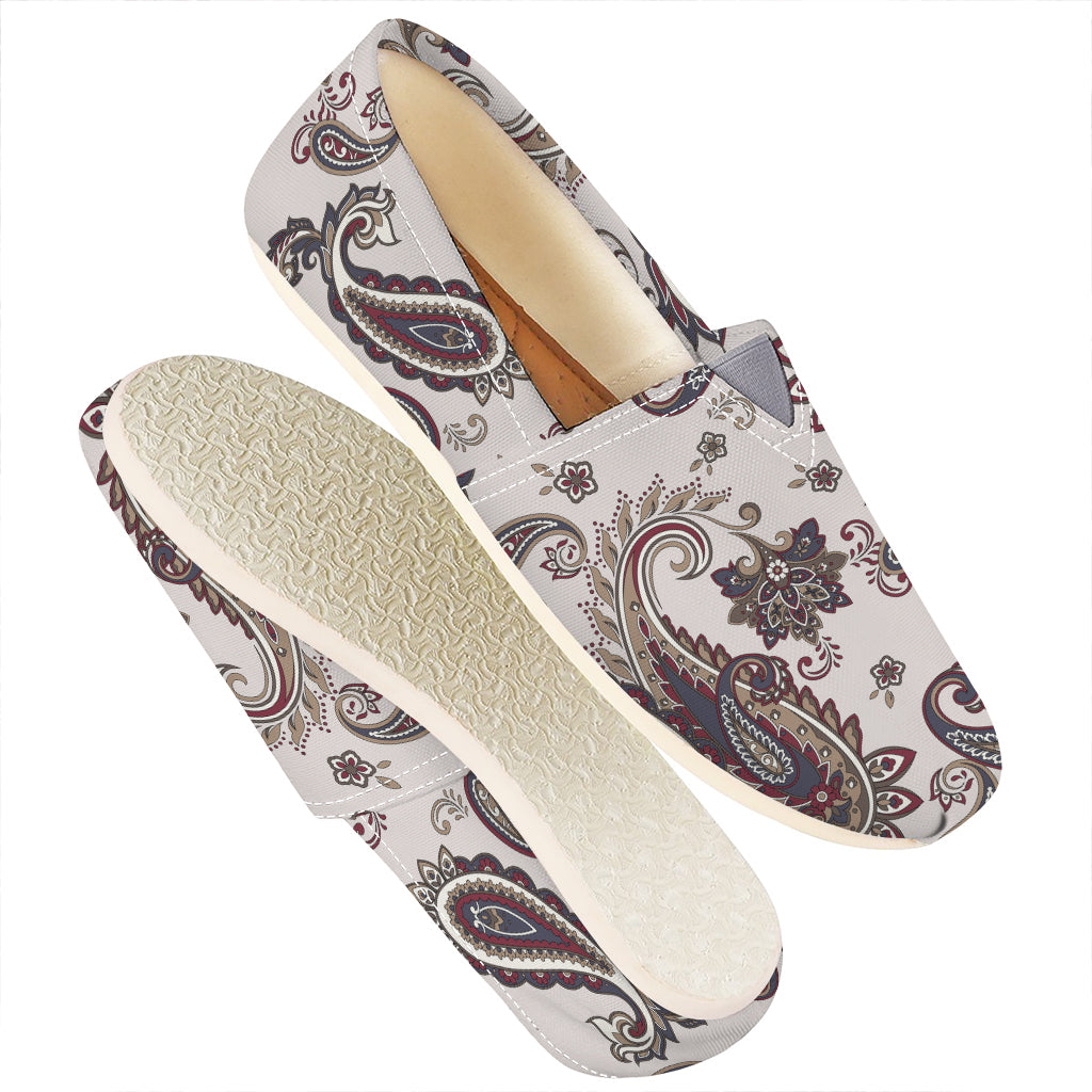 Vintage Paisley Pattern Print Casual Shoes