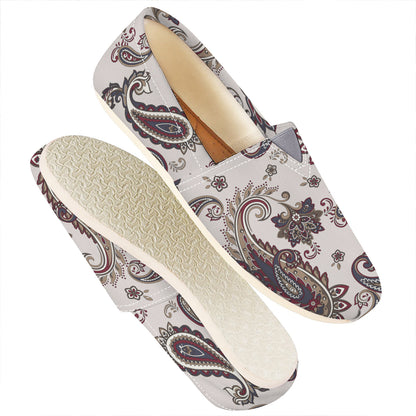 Vintage Paisley Pattern Print Casual Shoes
