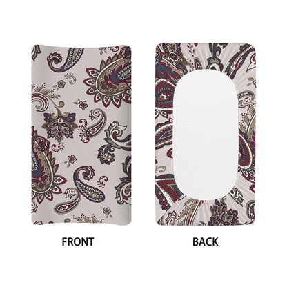 Vintage Paisley Pattern Print Changing Pad Cover