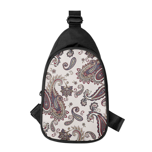 Vintage Paisley Pattern Print Chest Bag