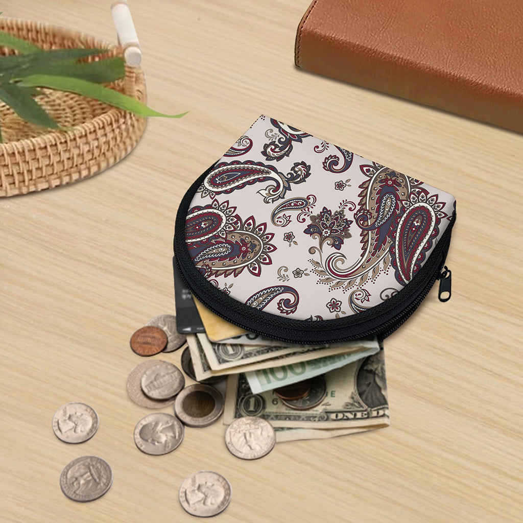 Vintage Paisley Pattern Print Coin Purse