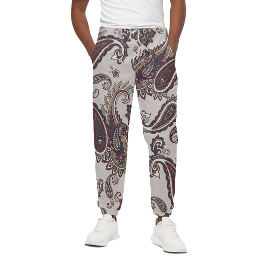 Vintage Paisley Pattern Print Cotton Pants