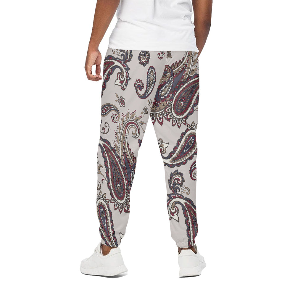 Vintage Paisley Pattern Print Cotton Pants