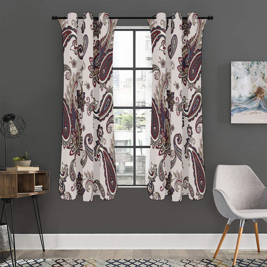 Vintage Paisley Pattern Print Curtain